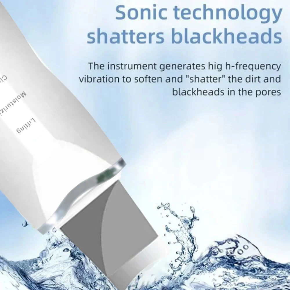 Ultrasonic Skin Scraper Pore Cleaning Facial Deep Cleaning Machine Suitable for Female and Male Beauty Instruments