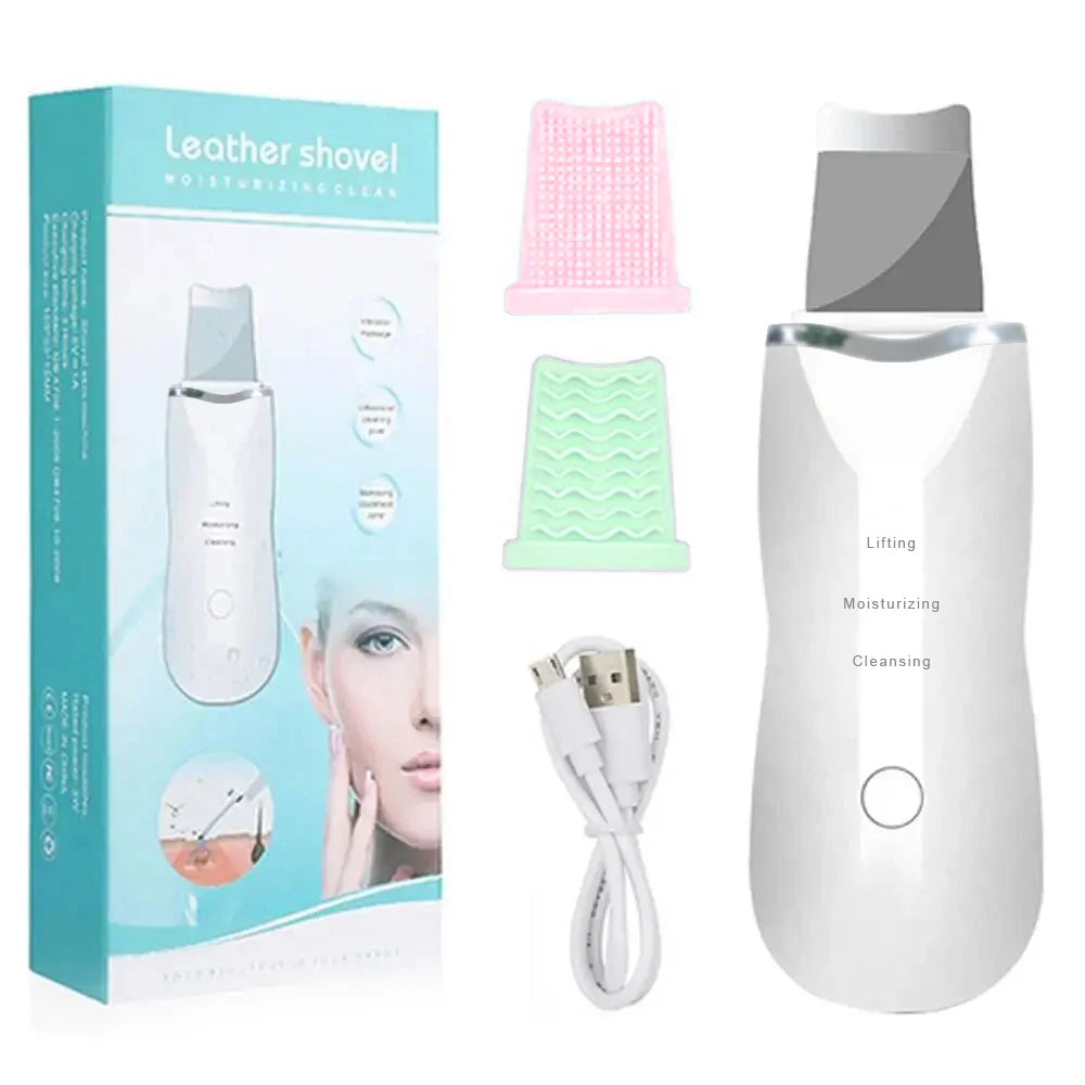 Ultrasonic Skin Scraper Pore Cleaning Facial Deep Cleaning Machine Suitable for Female and Male Beauty Instruments