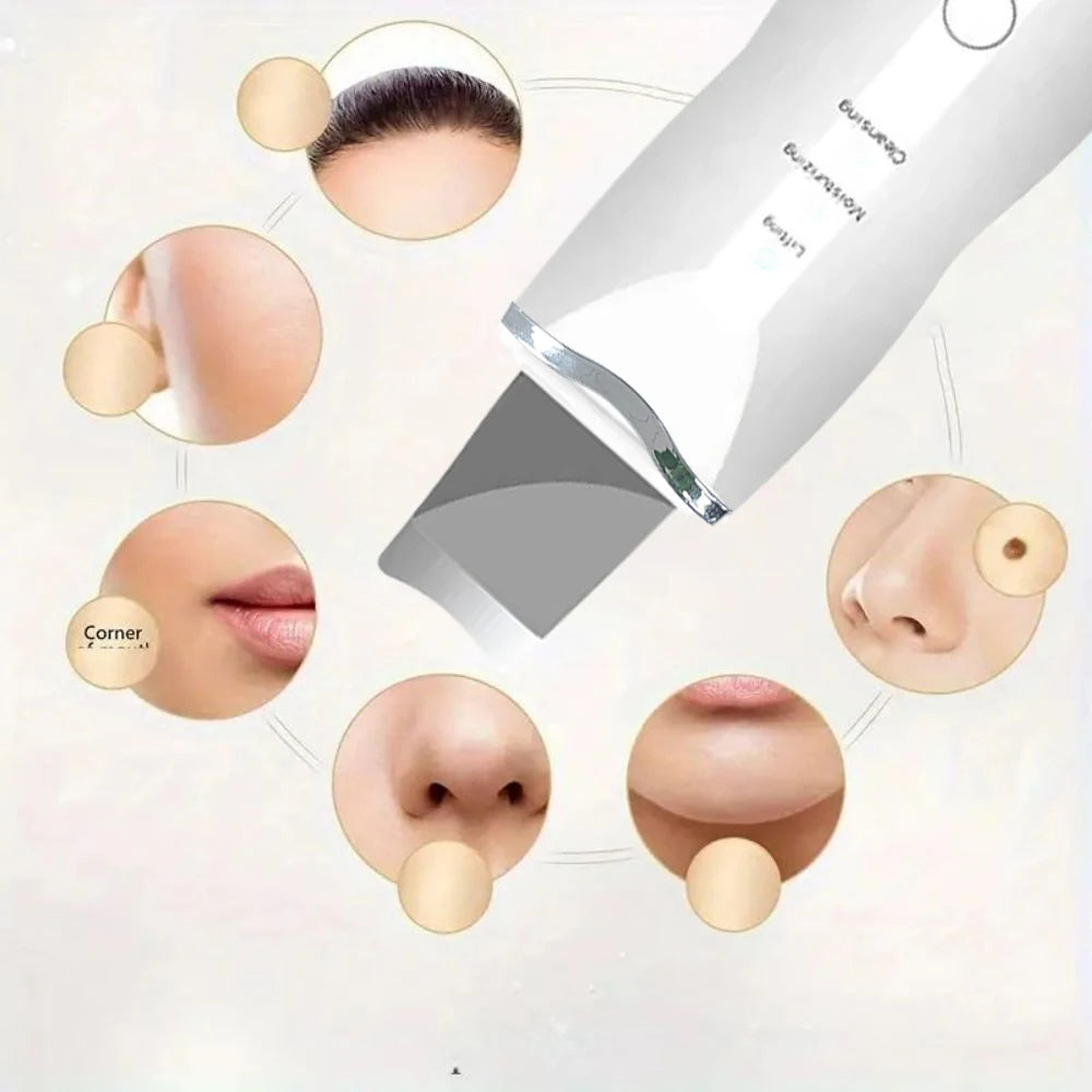 Ultrasonic Skin Scraper Pore Cleaning Facial Deep Cleaning Machine Suitable for Female and Male Beauty Instruments